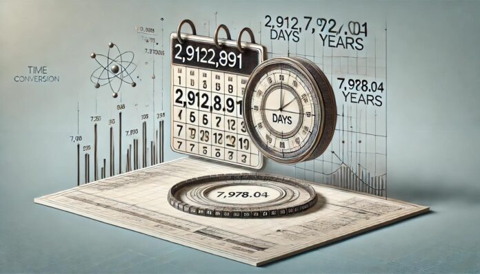 How Much Is 2912891 Days In Years