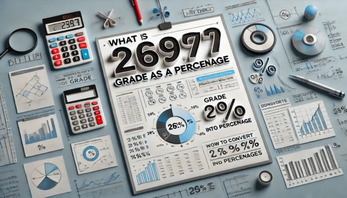 What is a 269.71 Grade as a Percentage