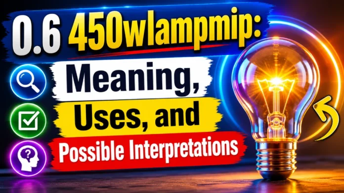 0.6 450wlampmip: Meaning, Uses, and Possible Interpretations
